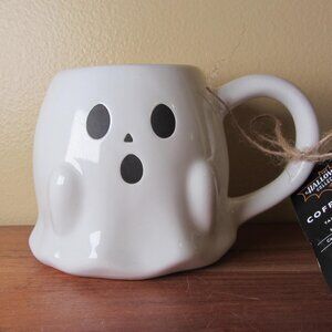 14.2 oz ghost mug NWT crofton stoneware taza halloween (W6349)